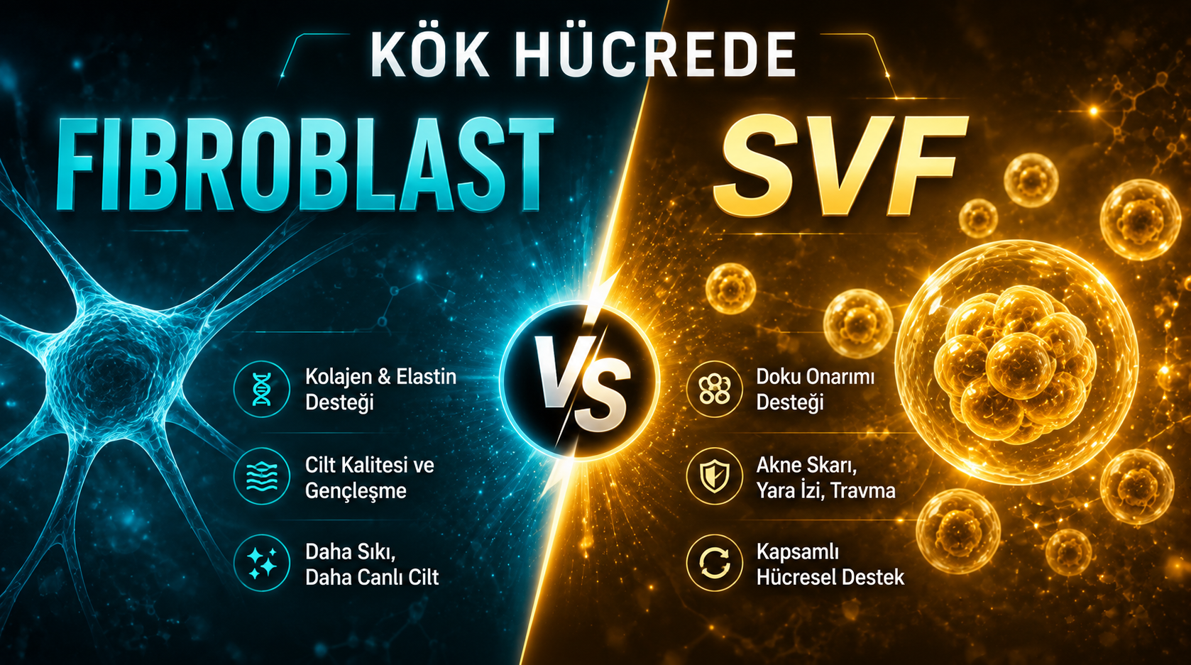 Fibroblast ve SVF kök hücre uygulamaları arasındaki farklar