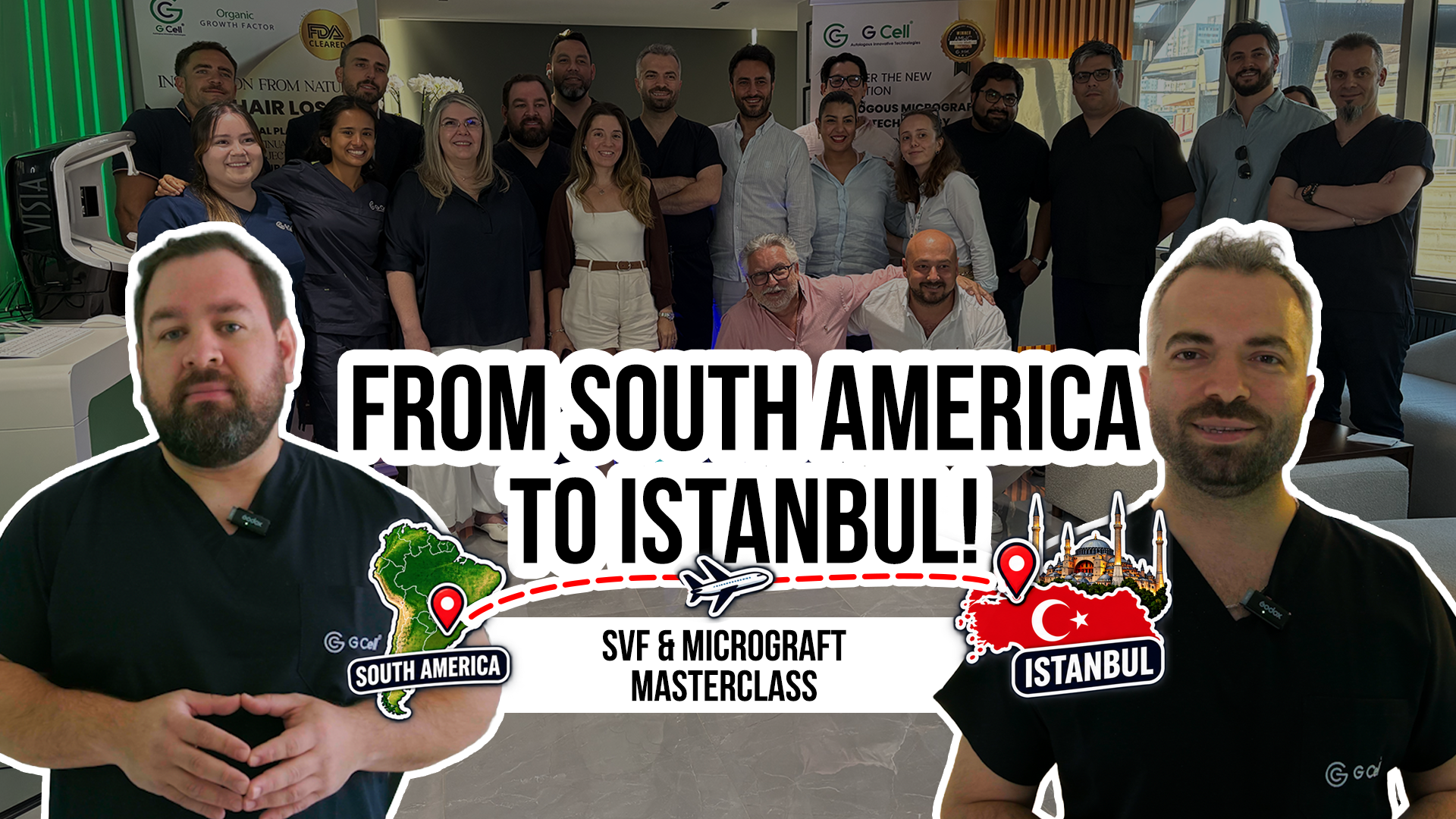 Dr. Emre Güvercin’in Güney Amerika’dan gelen Dr. Edwin Zara ve ekibine verdiği uygulamalı SVF ve micrograft eğitimi.